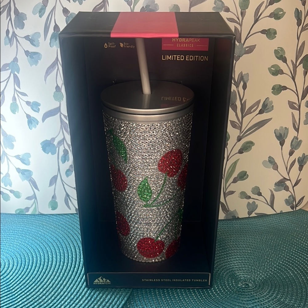 NWT 🍒 Hydrapeak Limited Edition Insulated Tumbler Stainless Steel Journey 25oz - Picture 4 of 17